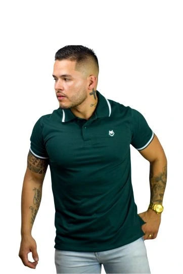 Camiseta Polo para Hombre J2 verde pino 4 Camiseta Polo para Hombre J2 verde pino - Image 2