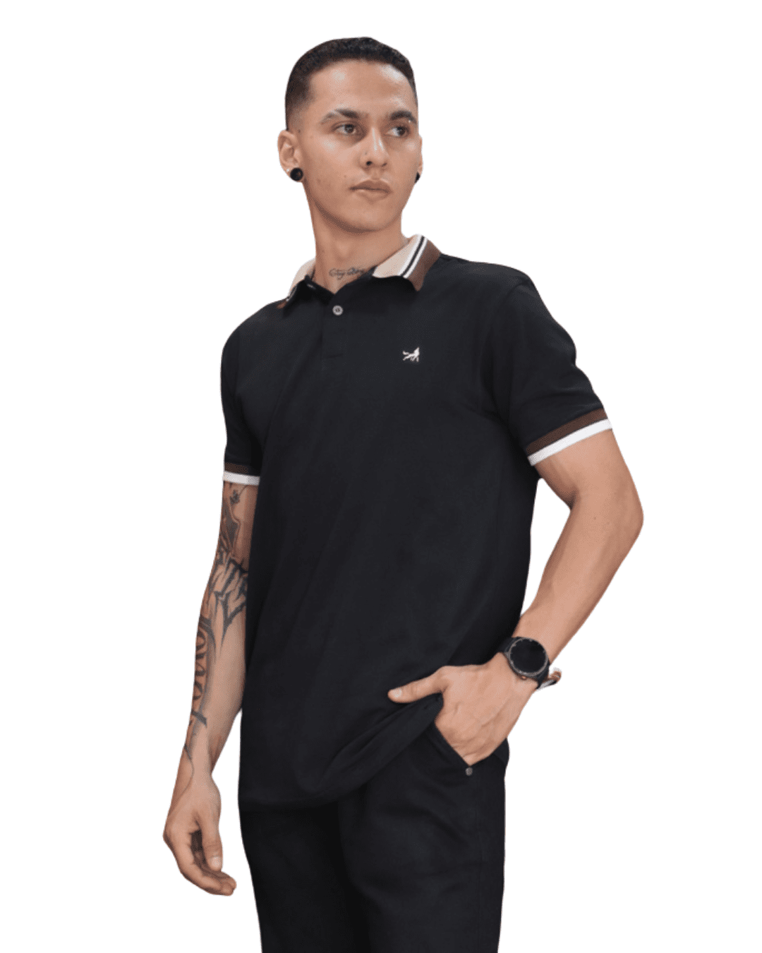 Camiseta Polo negro para Hombre j22 3 Camiseta Polo negro para Hombre j22
