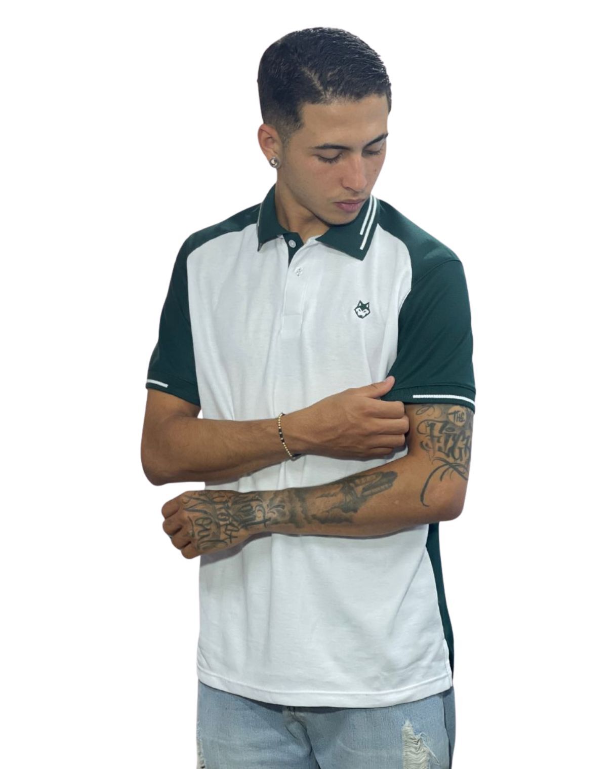 Camiseta Polo blanco verde pino para Hombre j9 3 Camiseta Polo blanco verde pino para Hombre j9